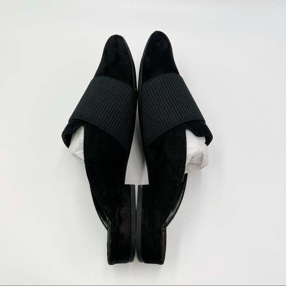Aerosoles Womens Size 9.5 Look Out Black Fabric Microsuede Slides‎ Mules Shoes - Picture 9 of 16